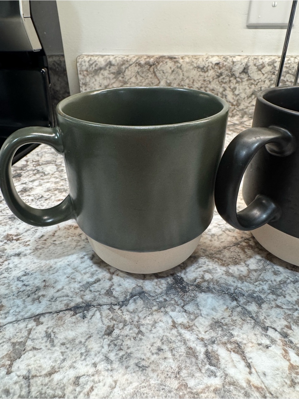 Over & Back Stackable Ceramic Mug Set with Metal Stand - 5pc - Picture 5 of 9